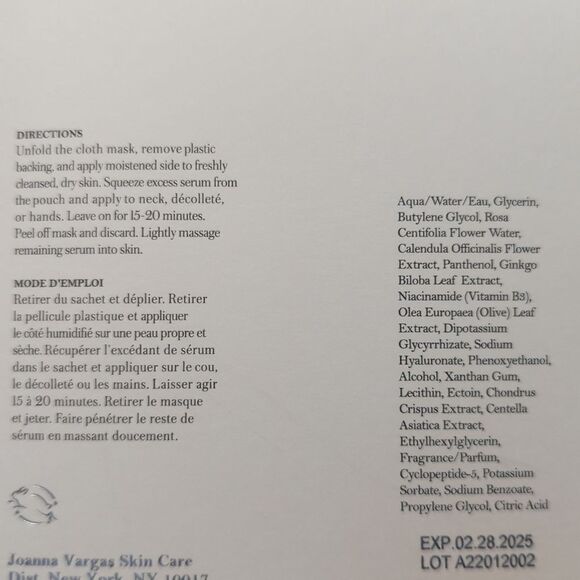 Joanna Vargas Anti-Aging Face Mask - Picture 5 of 5